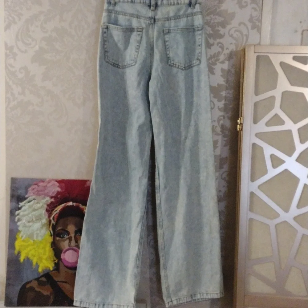 HIGHWAY JEANS WIDE LEG DISTRESSED JUNIOR SIZE 3 - Picture 4 of 6